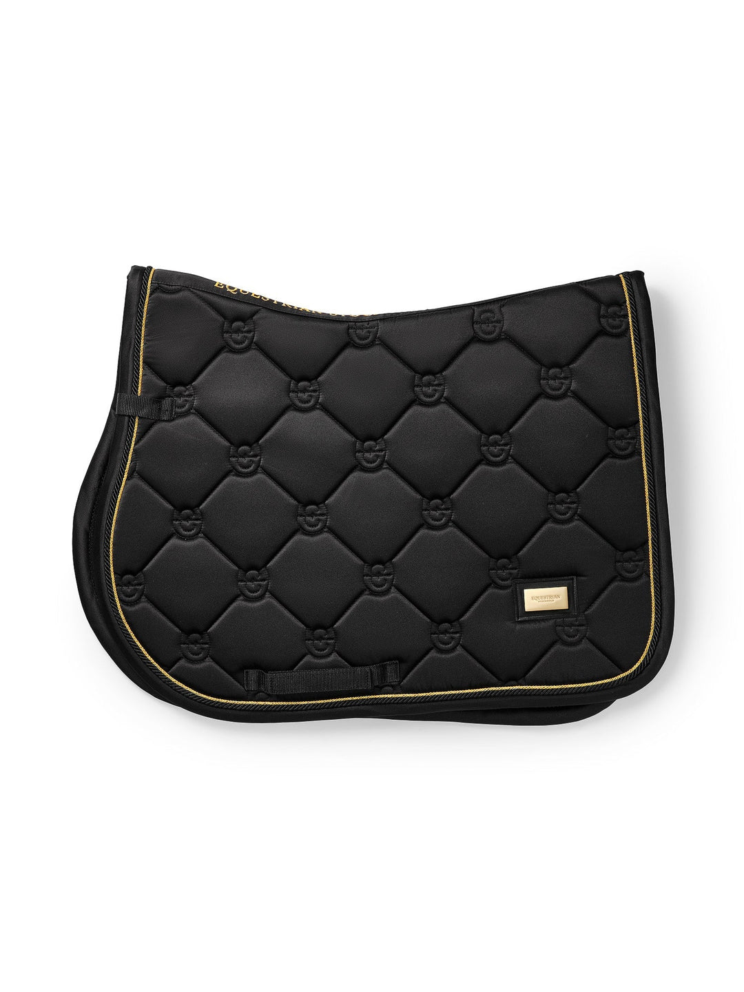 Equestrian Stockholm Jump Saddle Pad Black Gold - Jump Saddle Pad - Kingdom Equestrian