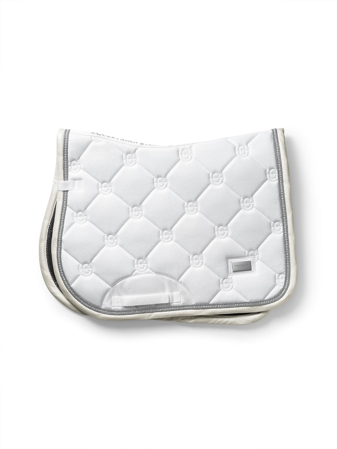 Equestrian Stockholm Jump Saddle Pad Crystal White Glimmer - Jump Saddle Pad - Kingdom Equestrian
