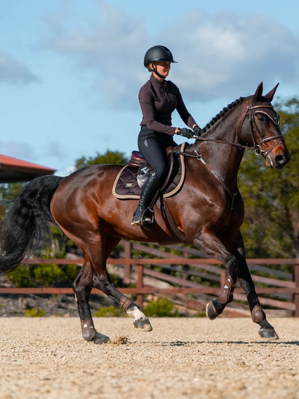 Equestrian Stockholm Jump Saddle Pad Golden Brown - Jump Saddle Pad - Kingdom Equestrian