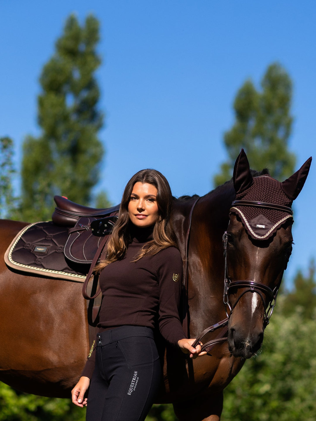 Equestrian Stockholm Jump Saddle Pad Golden Brown - Jump Saddle Pad - Kingdom Equestrian