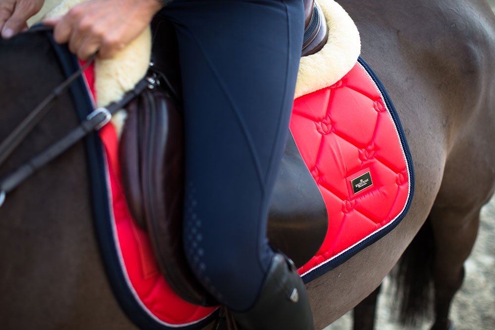 Equestrian Stockholm Jump Saddle Pad Grenadine - Jump Saddle Pad - Kingdom Equestrian