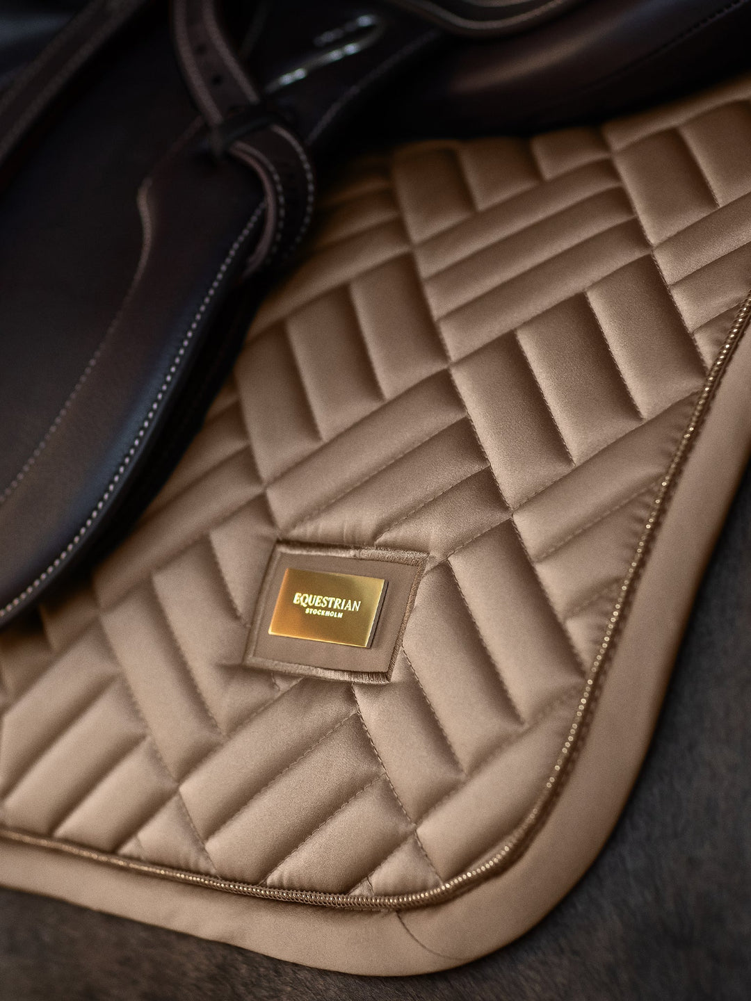 Equestrian Stockholm Jump Saddle Pad Modern Champagne - Jump Saddle Pad - Kingdom Equestrian
