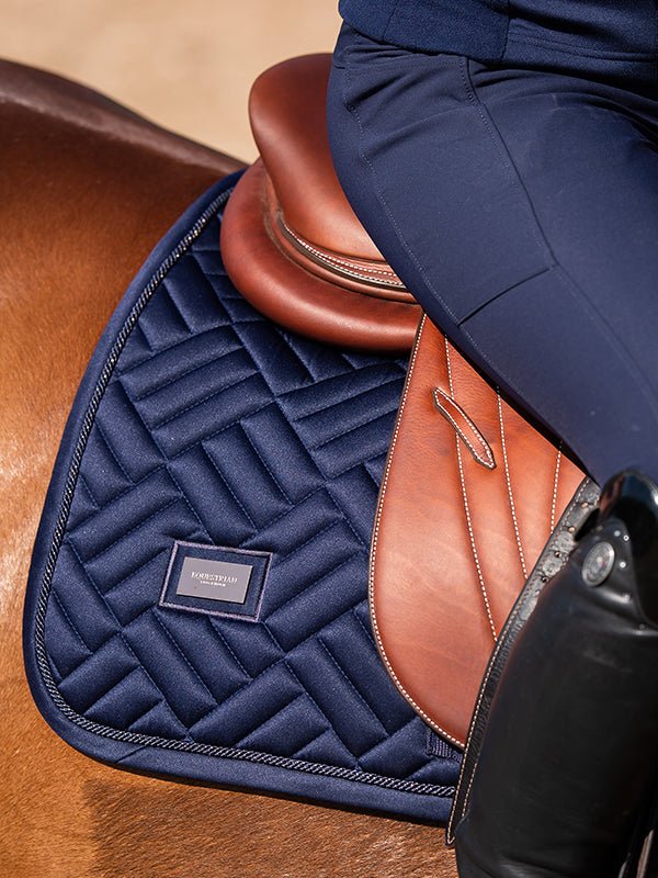 Equestrian Stockholm Jump Saddle Pad Modern Lagoon Blush - Jump Saddle Pad - Kingdom Equestrian