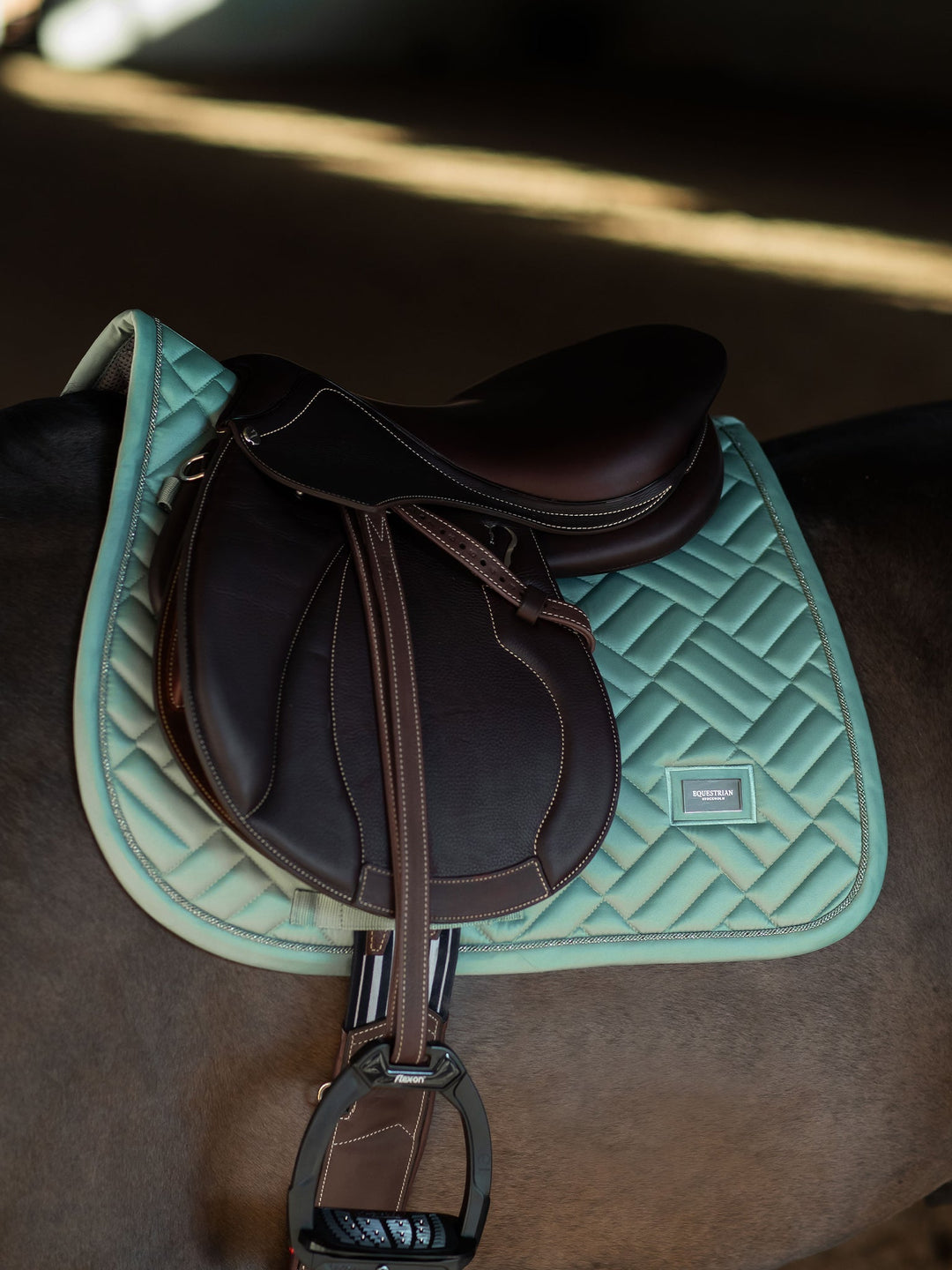 Equestrian Stockholm Jump Saddle Pad Modern Mint Green - Jump Saddle Pad - Kingdom Equestrian