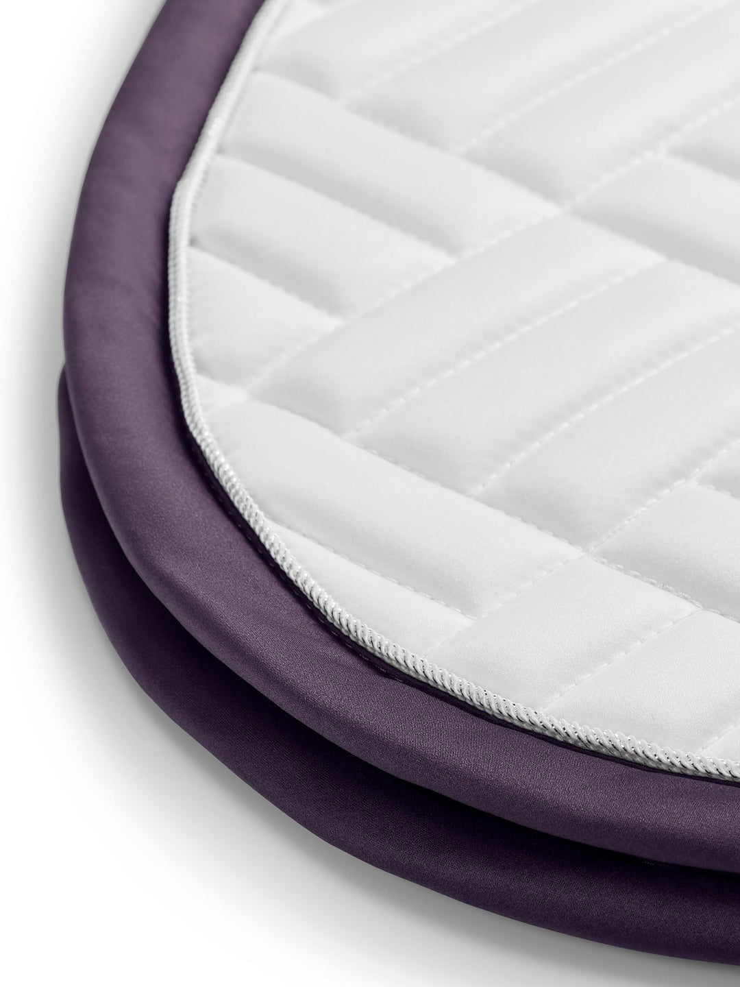 Equestrian Stockholm Jump Saddle Pad Modern White Dark Violet - Jump Saddle Pad - Kingdom Equestrian