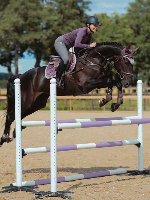 Equestrian Stockholm Jump Saddle Pad Orchid Bloom - Jump Saddle Pad - Kingdom Equestrian