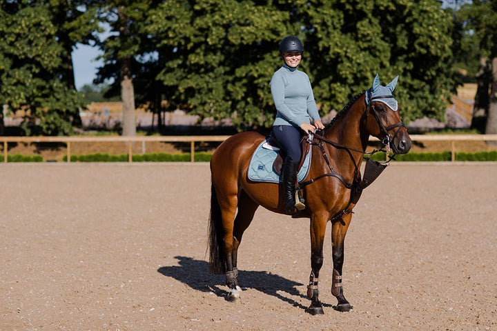 Equestrian Stockholm Jump Saddle Pad Steel Blue - Jump Saddle Pad - Kingdom Equestrian