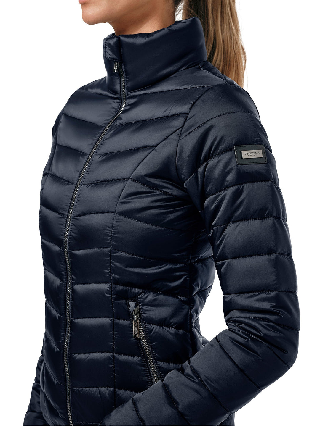 Equestrian Stockholm Light Weight Jacket Classic Navy Without Embroidery - Riding Jacket - Kingdom Equestrian