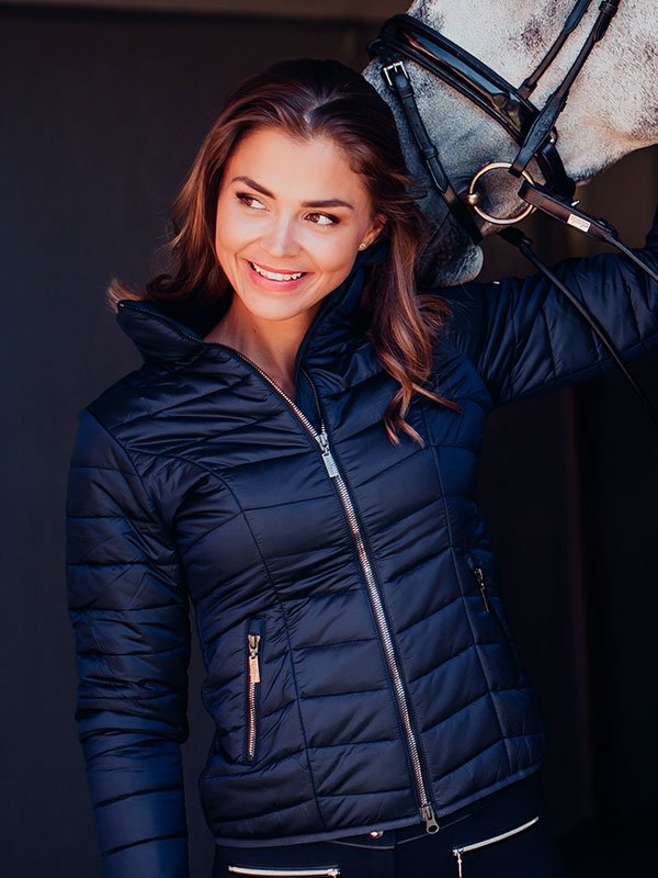 Equestrian Stockholm Light Weight Jacket Classic Navy Without Embroidery - Riding Jacket - Kingdom Equestrian