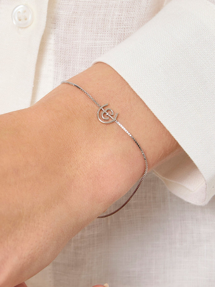 Equestrian Stockholm Logo Bracelet Silver - Jewellery - Kingdom Equestrian
