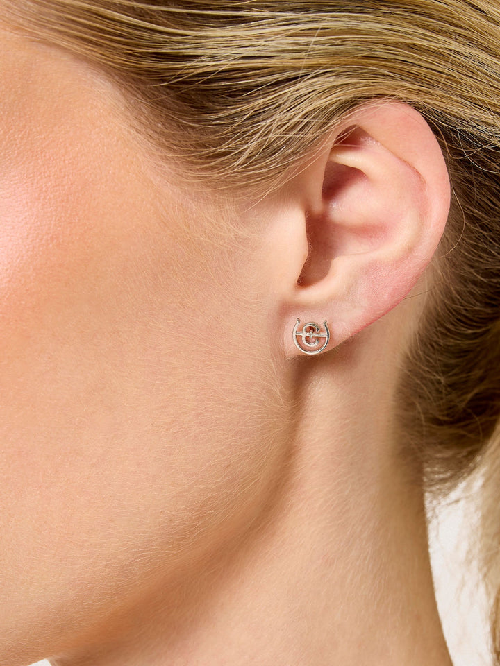 Equestrian Stockholm Logo Earrings Silver - Jewellery - Kingdom Equestrian