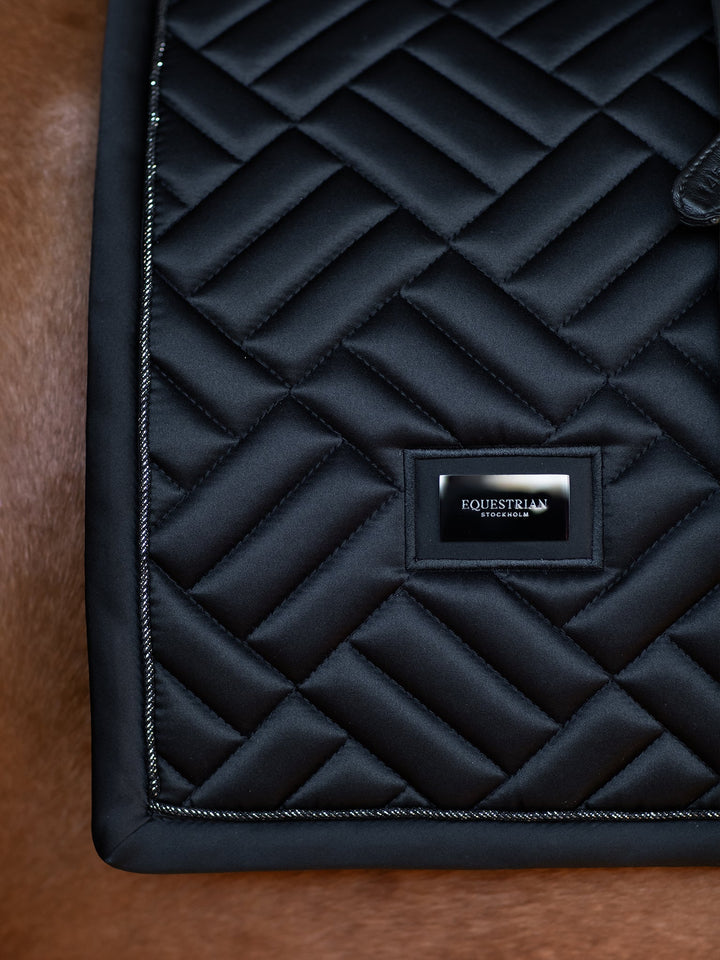 Equestrian Stockholm Modern Dressage Saddle Pad - Black - Dressage Saddle Pad - Kingdom Equestrian