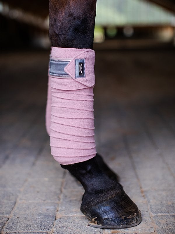 Equestrian Stockholm Polo Wraps Pink Crystal - Polo Wraps - Kingdom Equestrian