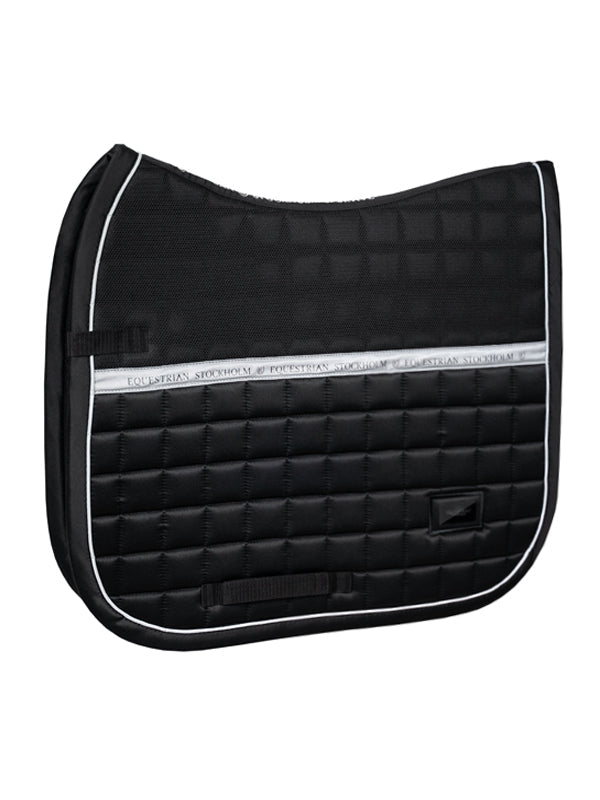 Equestrian Stockholm Reflective Dressage Saddle Pad Performance Luminous Black - Dressage Saddle Pad - Kingdom Equestrian