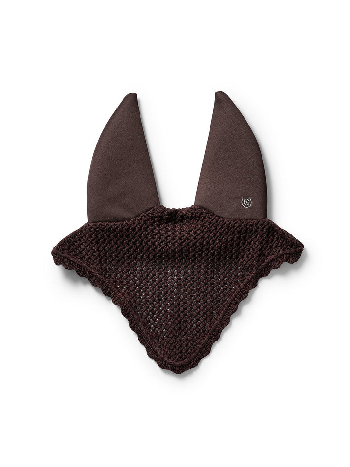 Equestrian Stockholm Soundless Fly Hood Clean Brown - Ear Bonnet - Kingdom Equestrian