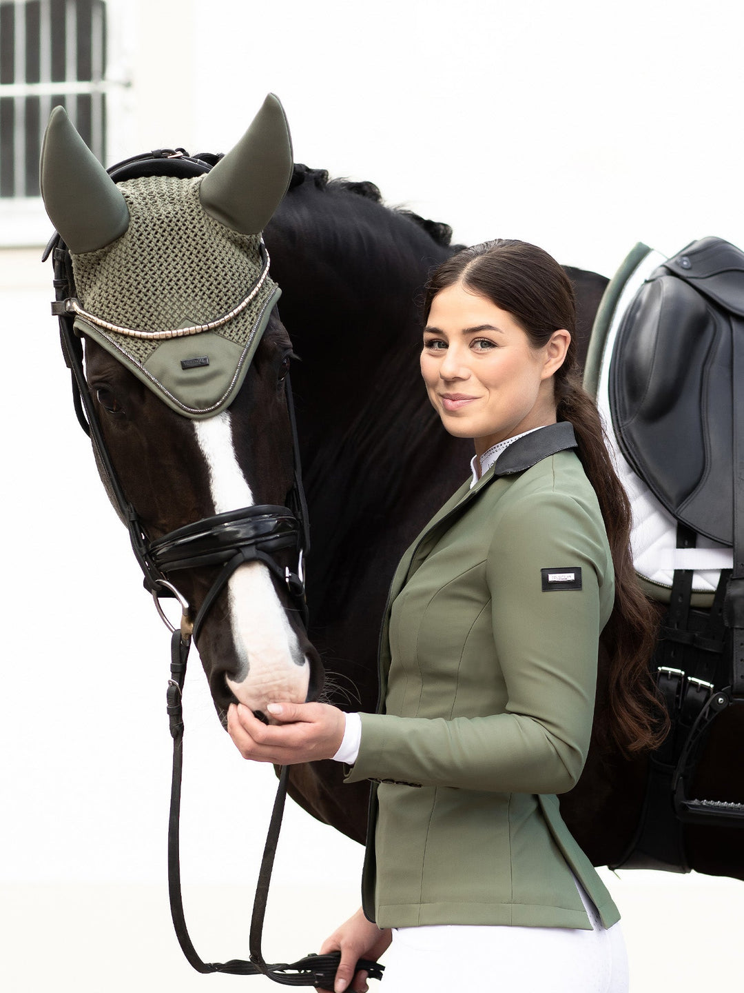 Equestrian Stockholm Soundless Fly Hood Modern Striking Valley - Ear Bonnet - Kingdom Equestrian