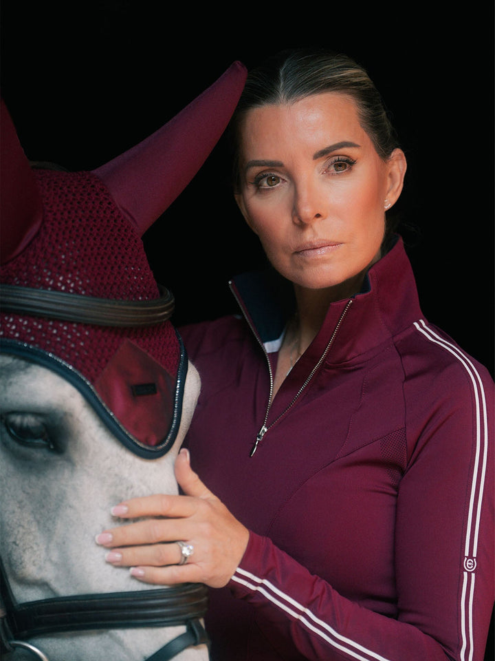 Equestrian Stockholm Soundless Fly Hood Modern Twill Luxe - Ear Bonnet - Kingdom Equestrian