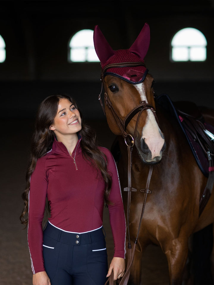 Equestrian Stockholm Soundless Fly Hood Modern Twill Luxe - Ear Bonnet - Kingdom Equestrian
