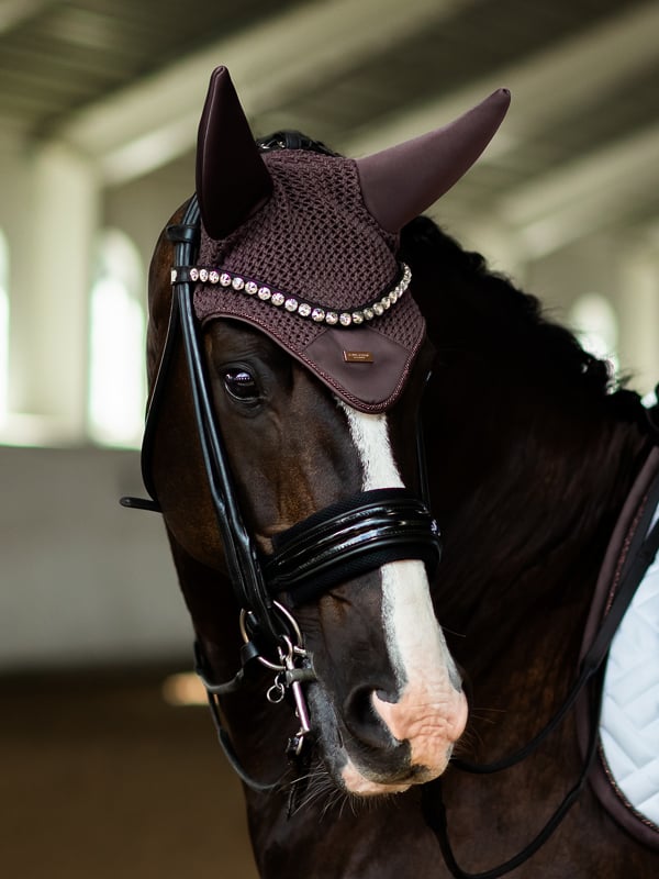 Equestrian Stockholm Soundless Fly Hood Moonless Night - Ear Bonnet - Kingdom Equestrian