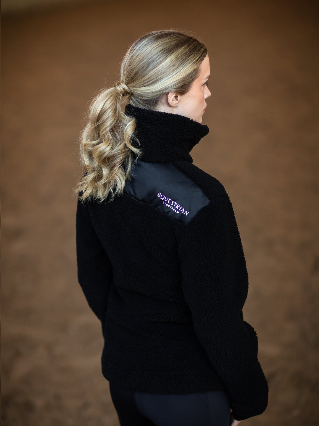 Equestrian Stockholm Teddy Fleece Jacket Black - Riding Jacket - Kingdom Equestrian