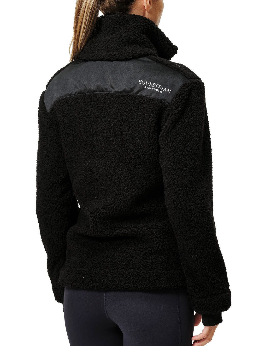 Equestrian Stockholm Teddy Fleece Jacket Black - Riding Jacket - Kingdom Equestrian