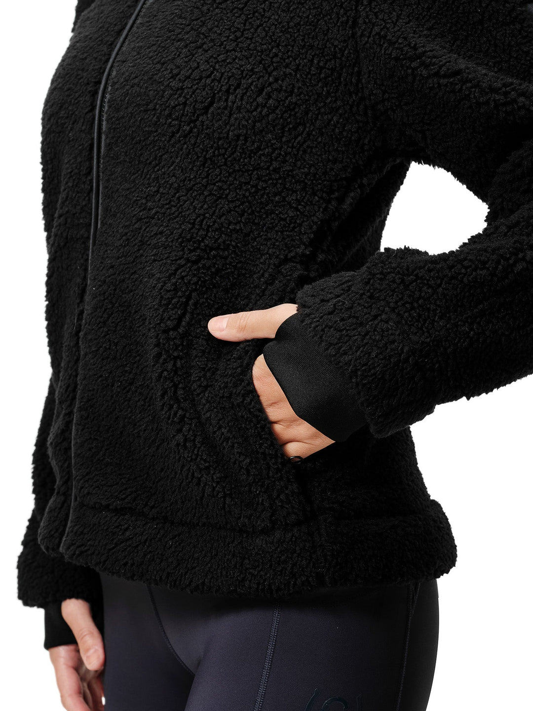 Equestrian Stockholm Teddy Fleece Jacket Black - Riding Jacket - Kingdom Equestrian