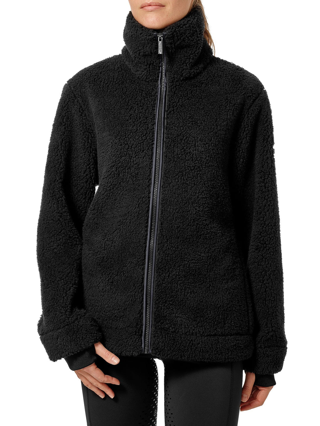 Equestrian Stockholm Teddy Fleece Jacket Dark Ocean - Riding Jacket - Kingdom Equestrian
