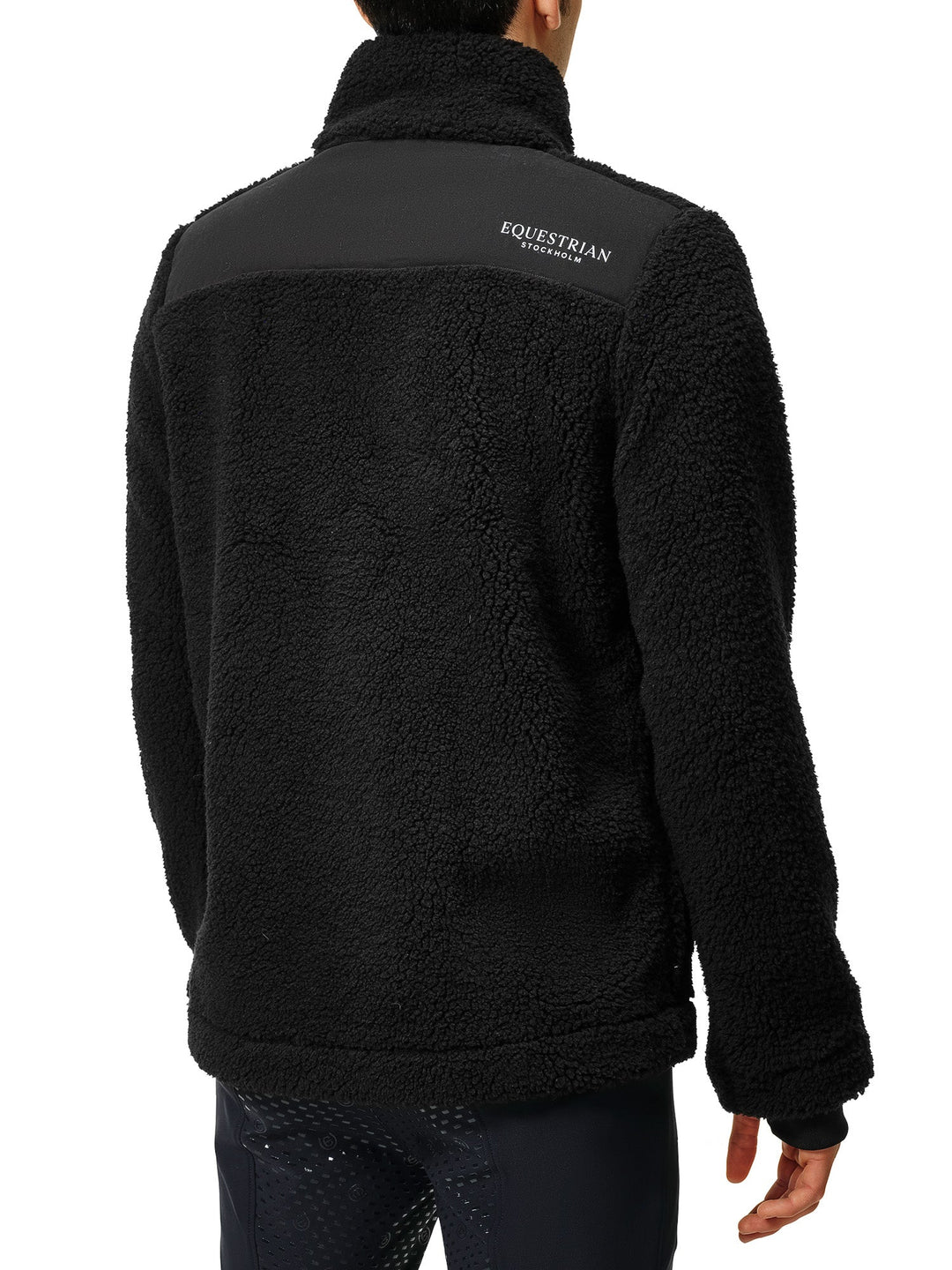 Equestrian Stockholm Teddy Fleece Jacket Men Black - Riding Jacket - Kingdom Equestrian