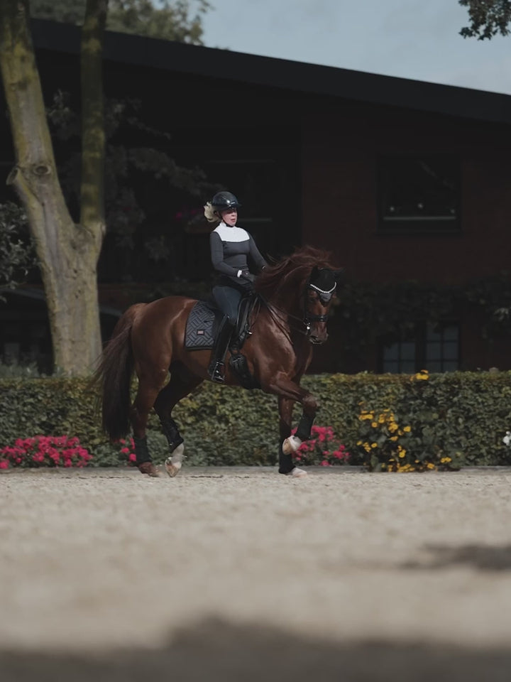 Equestrian Stockholm Dressage Saddle Pad Modern product video