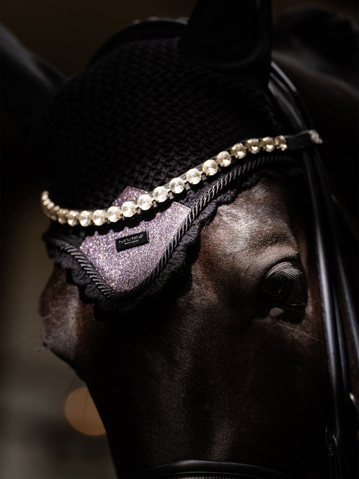 Equestrian Stockholm Fly Hood Purple Glimmer