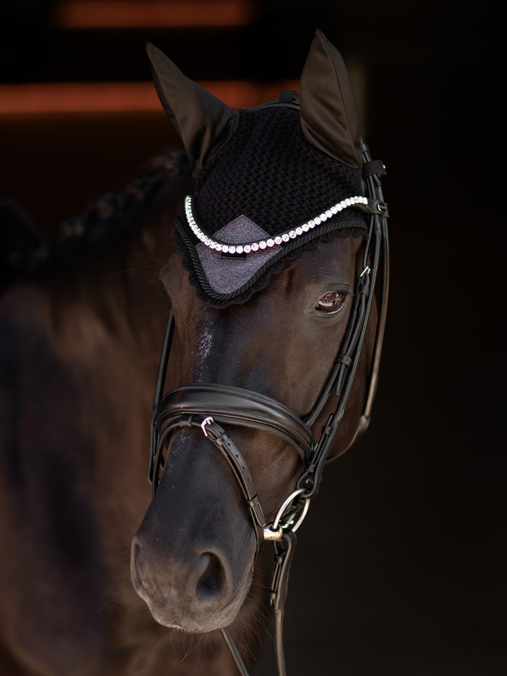 Equestrian Stockholm Fly Hood Purple Glimmer