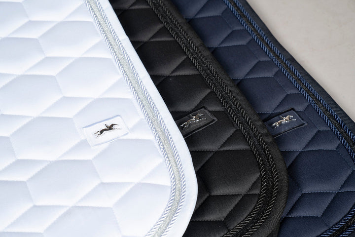 Schockemohle High Density Dressage Saddle Pad - White - Dressage Saddle Pad - Kingdom Equestrian